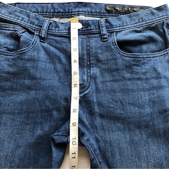 Armani Exchange Women’s Blue Jeans Denim Pants Size 32 Slim Fit Elastic Mid-Rise - Picture 11 of 16
